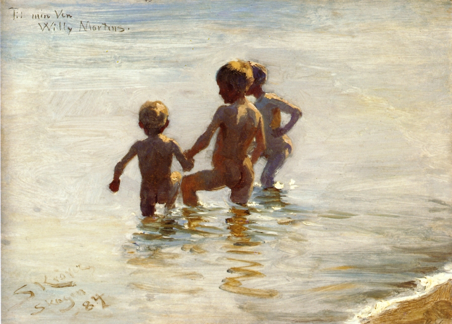 A Summers Day at Skagen South Beach, 1884 - Peder Severin Kroyer Painting On Canvas